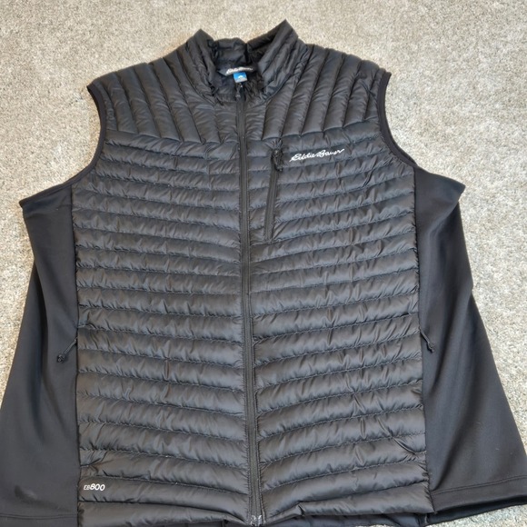 Eddie Bauer First Ascent Vest Men's 2XLT Black EB800 Pertex Quantum Down Puffer - Picture 2 of 12